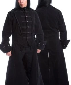 Innocent Clothing Poizen Quentin Coat Black Velvet