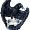 Alchemy Gothic Gothic Jewellery Alchemy Ravens Ward T-Light Holder V28 2 Alchemy Gothic Gothic Jewellery Alchemy Ravens Ward T-Light Holder V28