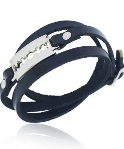 Gothic And Steampunk Jewellery Gothic Razorblade Bracelet 9 Gothic And Steampunk Jewellery Gothic Razorblade Bracelet