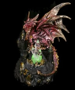 Puckator Red Dark Legends Dragon On Castle With LED Crystal 13 Puckator Red Dark Legends Dragon On Castle With LED Crystal