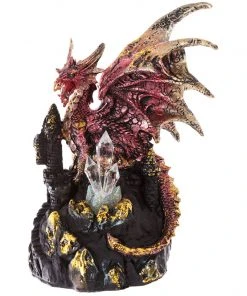 Puckator Red Dark Legends Dragon On Castle With LED Crystal 12 Puckator Red Dark Legends Dragon On Castle With LED Crystal