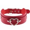 Gothic Collars Red Gothic Heart Collar