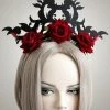 Gothic Hair Accessories Gothic Accessories Red Rose And Flourish Gothic Headpiece