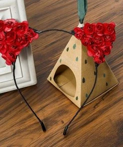 Gothic Hair Accessories Rose Cat Ear Headband, 4 Colours Hair Pins, Combs, Hairbands