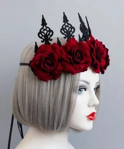 Gothic Hair Accessories Gothic Accessories Red Rose Gothic Crown 12 Gothic Hair Accessories Gothic Accessories Red Rose Gothic Crown