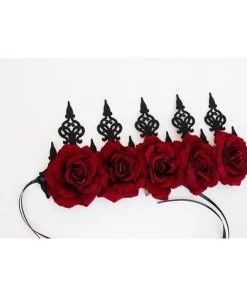 Gothic Hair Accessories Gothic Accessories Red Rose Gothic Crown 11 Gothic Hair Accessories Gothic Accessories Red Rose Gothic Crown