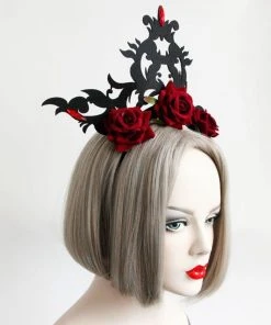 Gothic Hair Accessories Gothic Accessories Red Rose And Flourish Gothic Headpiece 11 Gothic Hair Accessories Gothic Accessories Red Rose And Flourish Gothic Headpiece