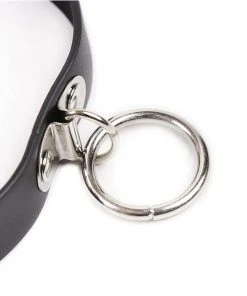 Gothic Collars Black Gothic Collar With Ring