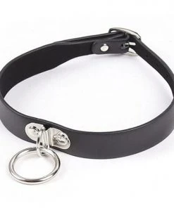 Gothic Collars Black Gothic Collar With Ring