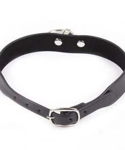 Gothic Collars Black Gothic Collar With Ring