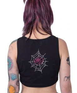 Innocent Clothing Ladies Gothic Clothing Rockabella Black Widow Top