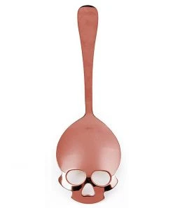 Gothic Accessories Gothic Skull Sugar Spoon Rose Gold