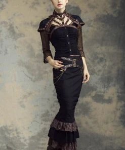 RQBL Steampunk Carroll Top