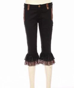 Ladies Steampunk Clothing RQBL Steampunk Bumblebee Capri Pants