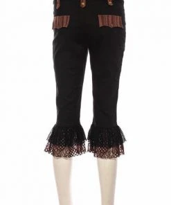 Ladies Steampunk Clothing RQBL Steampunk Bumblebee Capri Pants