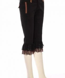 Ladies Steampunk Clothing RQBL Steampunk Bumblebee Capri Pants