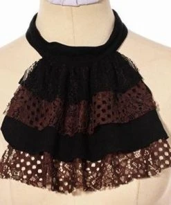 RQBL Steampunk Bumblebee Shirt With Jabot Ladies Steampunk Clothing