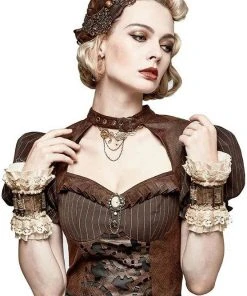 RQBL Coffee Cup Steampunk Wristbands All Steampunk Accessories