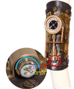 RQBL Steampunk Arm Gauntlet Compass LED All Steampunk Accessories