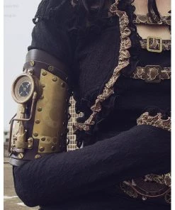 RQBL Steampunk Arm Gauntlet Compass LED All Steampunk Accessories