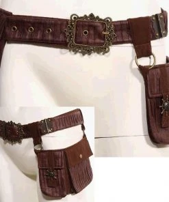 RQBL Brown Steampunk Belt All Steampunk Accessories