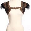 Ladies Steampunk Clothing RQBL Brown Steampunk Bolero