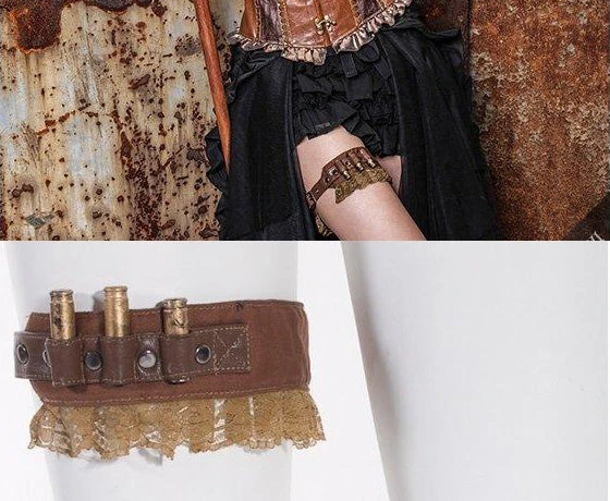 RQBL Steampunk Bullet Garter SP031 9 RQBL Steampunk Bullet Garter SP031