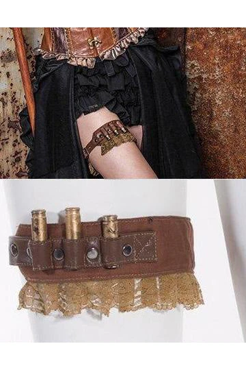 RQBL Steampunk Bullet Garter SP031 3 RQBL Steampunk Bullet Garter SP031