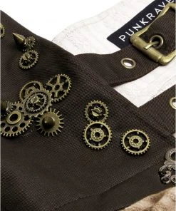 Ladies Steampunk Clothing Punk Rave Saturna Dress Cream