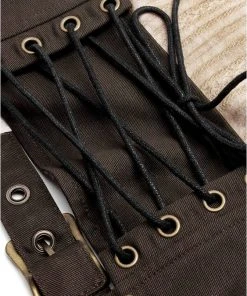 Ladies Steampunk Clothing Punk Rave Saturna Dress Cream