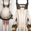 Ladies Steampunk Clothing Punk Rave Saturna Dress Cream