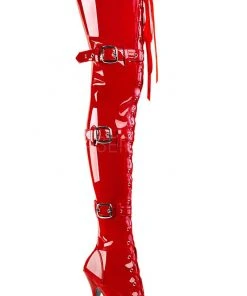 Ladies Fetish Boots Pleaser SEDUCE-3028 Boots Red