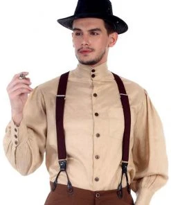 Pirate Dressing Mens Steampunk Clothing Seigneur Steampunk Shirt Almond