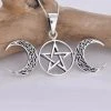 Seventh Sense Celtic Triple Moon 925 Silver Pendant All Jewellery