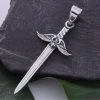 Seventh Sense Winged Broad Sword Pendant Silver