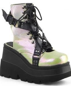 All Footwear Demonia SHAKER-56 Boots Green Black