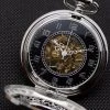 Pocketwatches Silvertone Steampunk Pocket Watch Gift Box Set Steampunk Jewellery