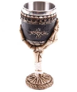 Puckator Skeleton Arm Goblet With Skull Decoration Dining & Barware