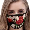 Alternative Gifts Skull And Roses Face Mask Face Masks