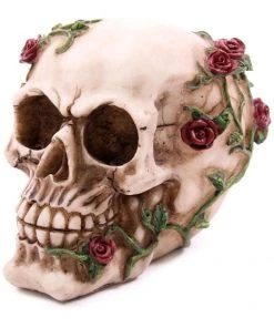 Puckator Decorative Skull With Climbing Roses