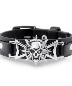 Gothic And Steampunk Jewellery Skull Star Cuff Bracelet Gothic Jewellery