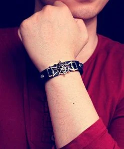 Gothic And Steampunk Jewellery Skull Star Cuff Bracelet Gothic Jewellery