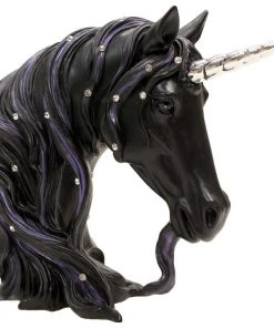 Nemesis Now All Homeware Small Black Jewelled Midnight Unicorn
