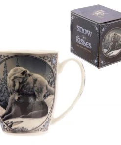 Puckator Lisa Parker Snow Kisses Wolf Mug Dining & Barware