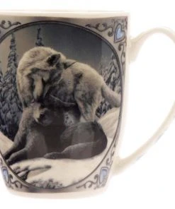 Puckator Lisa Parker Snow Kisses Wolf Mug Dining & Barware