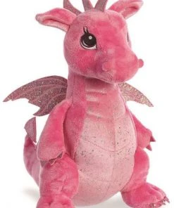 Aurora Sparkle Tales Dahlia Pink Dragon 12 Inch Plush