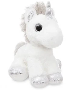 Aurora Sparkle Tales Twilight Unicorn Silver 12 Inch Plush
