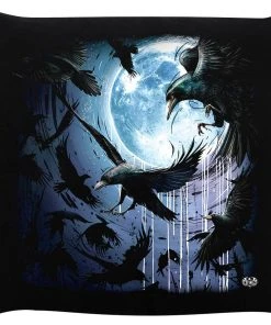 Spiral Cushion Spiral Crow Moon Cushion Living Room