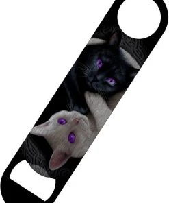 Spiral Bottle Opener Dining & Barware Spiral Yin Yang Cats Bottle Opener