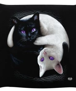 Spiral Cushion Spiral Yin Yang Cats Cushion